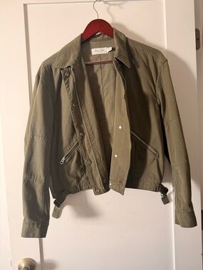 Rag and bone Olive Green Zip-Front Jacket